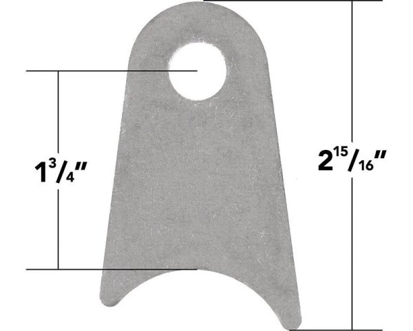 画像1: パイプ用タブ（オフセット）　１．７５”パイプ用　１０枚入り (1)