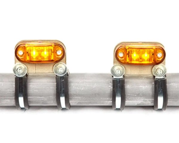 画像1: ＬＥＤターンシグナルキット　ボルトタイプ　１．５”パイプ用 (1)